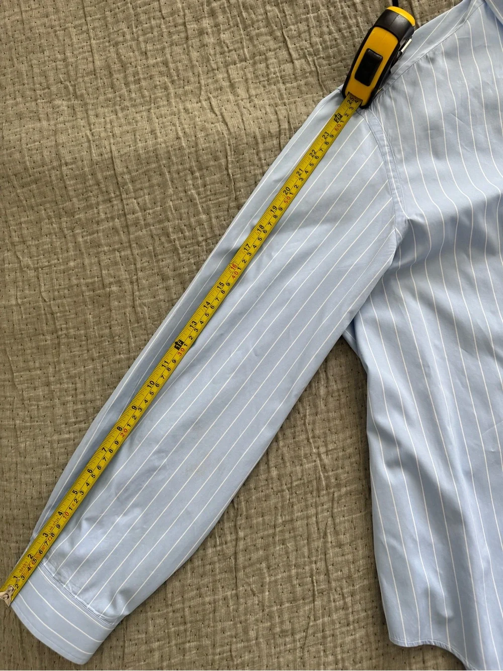 Gucci Blue Stripe Long Sleeve Collared Button Up Dress Shirt | Made in Italy